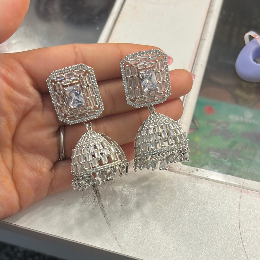 Elegant Silver Dangle Earrings